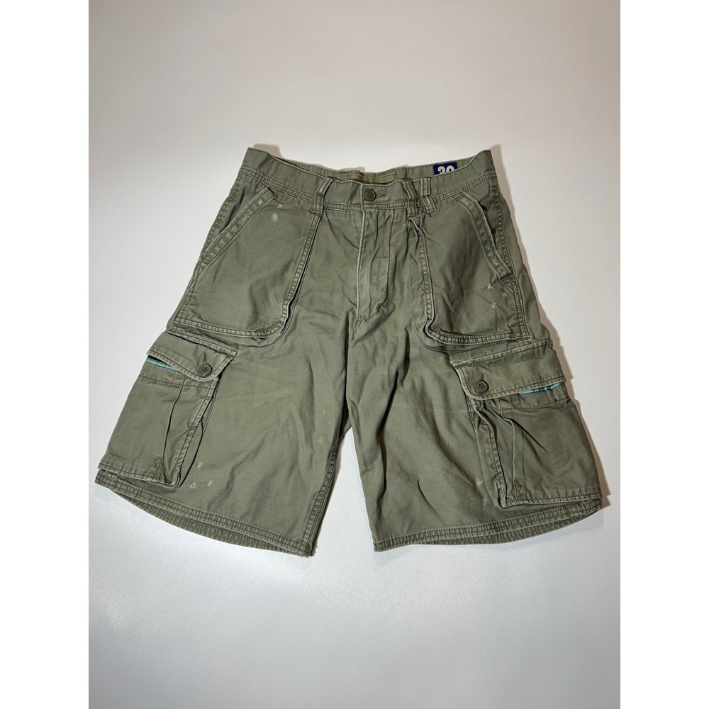 Old Navy Cargo Shorts Mens 30 Olive Green Good Vintage Field Tested Utility